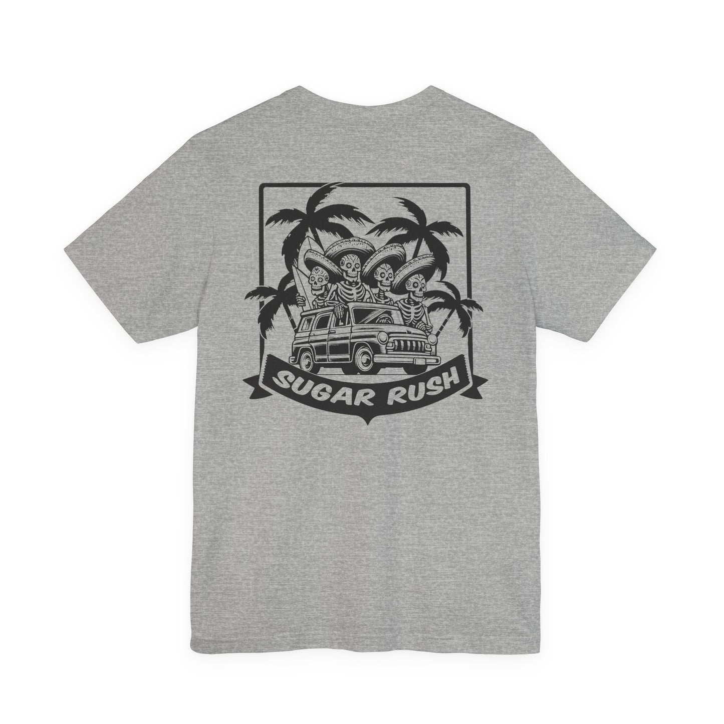 Surfing Skeleton | Skeleton Surfer | Sugar Skull T-Shirt | Skeleton Shirt | Sugar Skeleton