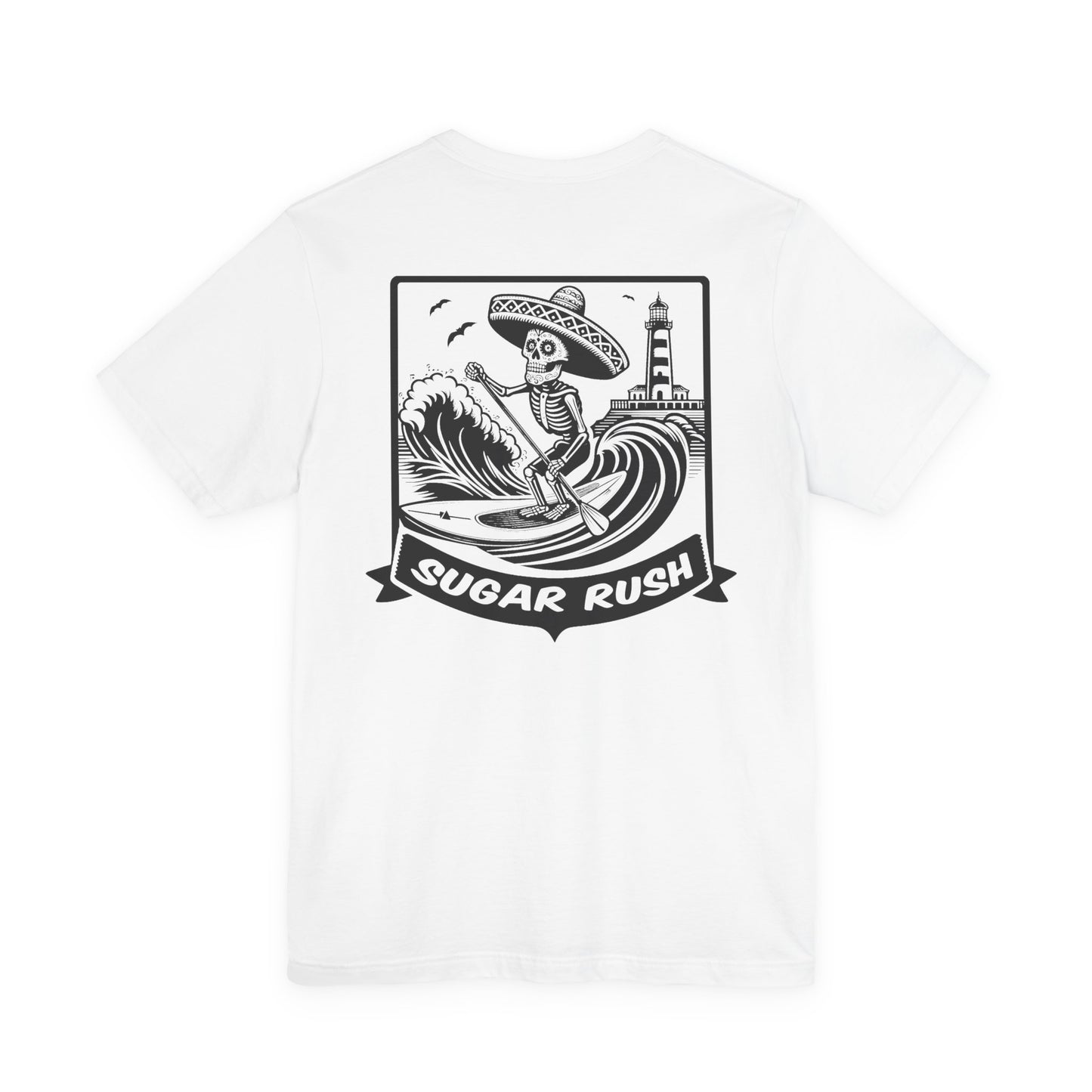 SUP | Paddling Skeleton | Skeleton Paddler | Sugar Skull T-Shirt | Skeleton Shirt | Sugar Skeleton