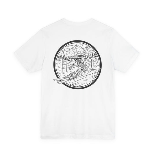 Skiing Skeleton T-Shirt | Skeleton Skiing Shirt | Skull T-Shirt | Skeleton Shirt | Funny