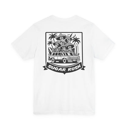 Surfing Skeleton | Skeleton Surfer | Sugar Skull T-Shirt | Skeleton Shirt | Sugar Skeleton