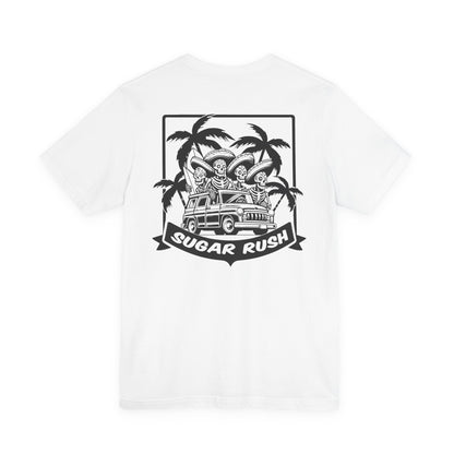 Surfing Skeleton | Skeleton Surfer | Sugar Skull T-Shirt | Skeleton Shirt | Sugar Skeleton
