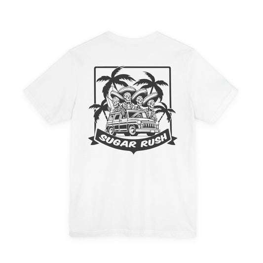 Surfing Skeleton | Skeleton Surfer | Sugar Skull T-Shirt | Skeleton Shirt | Sugar Skeleton