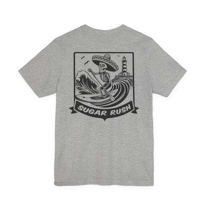 SUP | Paddling Skeleton | Skeleton Paddler | Sugar Skull T-Shirt | Skeleton Shirt | Sugar Skeleton