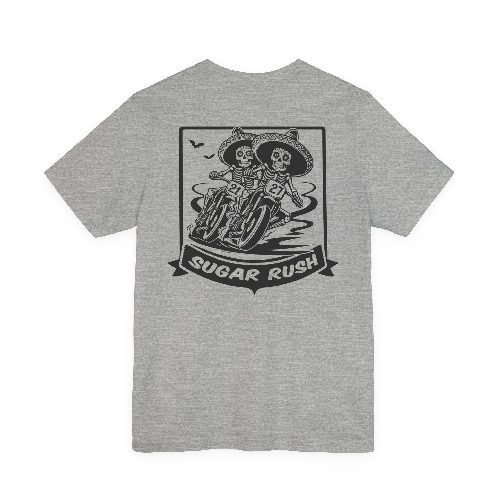 Motorcycle | Racing | Sugar Skull T-Shirt | Skeleton Shirt | Sugar Skeleton
