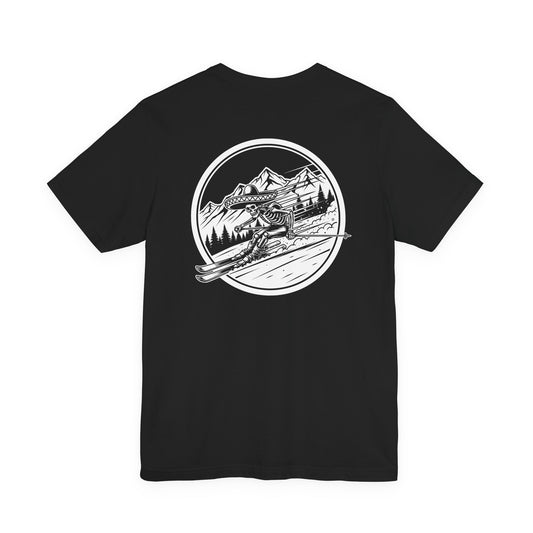 Skiing Skeleton T-Shirt | Skeleton Skiing Shirt | Skull T-Shirt | Skeleton Shirt | Funny