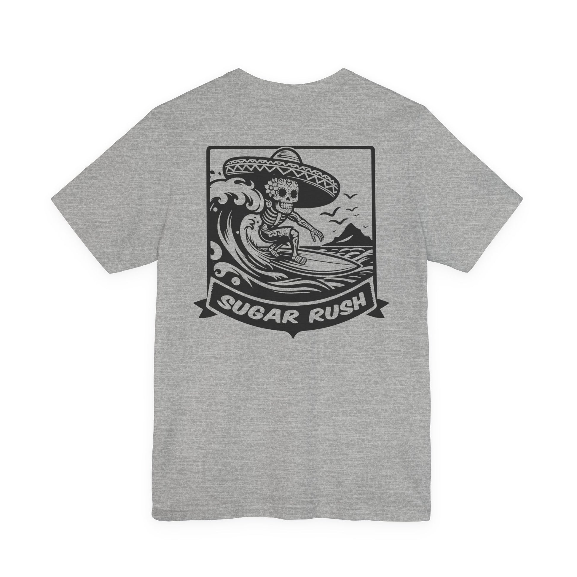 Surfing Skeleton | Skeleton Surfer | Sugar Skull T-Shirt | Skeleton Shirt | Sugar Skeleton