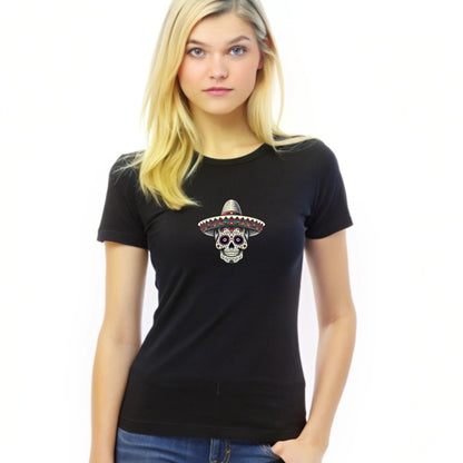 Simple Sugar - Calavera Cool - Slim Fit - Womens Tee