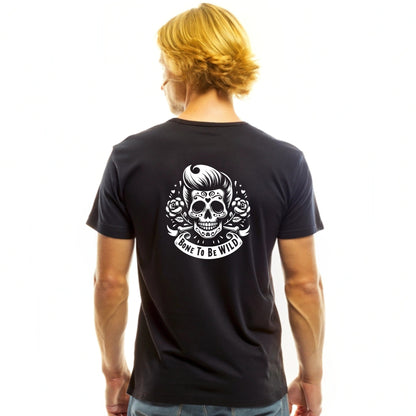 Bone To Be Wild - Sugar Skull Slickback - Tee