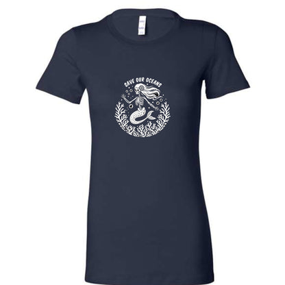 Save Our Oceans - Aerial I - Slim Fit - Womens Tee