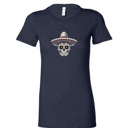 Simple Sugar - Calavera Cool - Slim Fit - Womens Tee