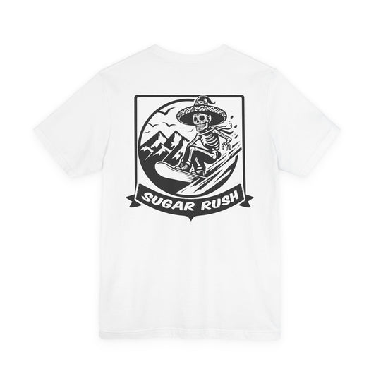 Snowboarding | Sugar Skull | Sugar Skeleton | Snowboarding Skeleton T-Shirt | Skeleton Snowboarding Shirt