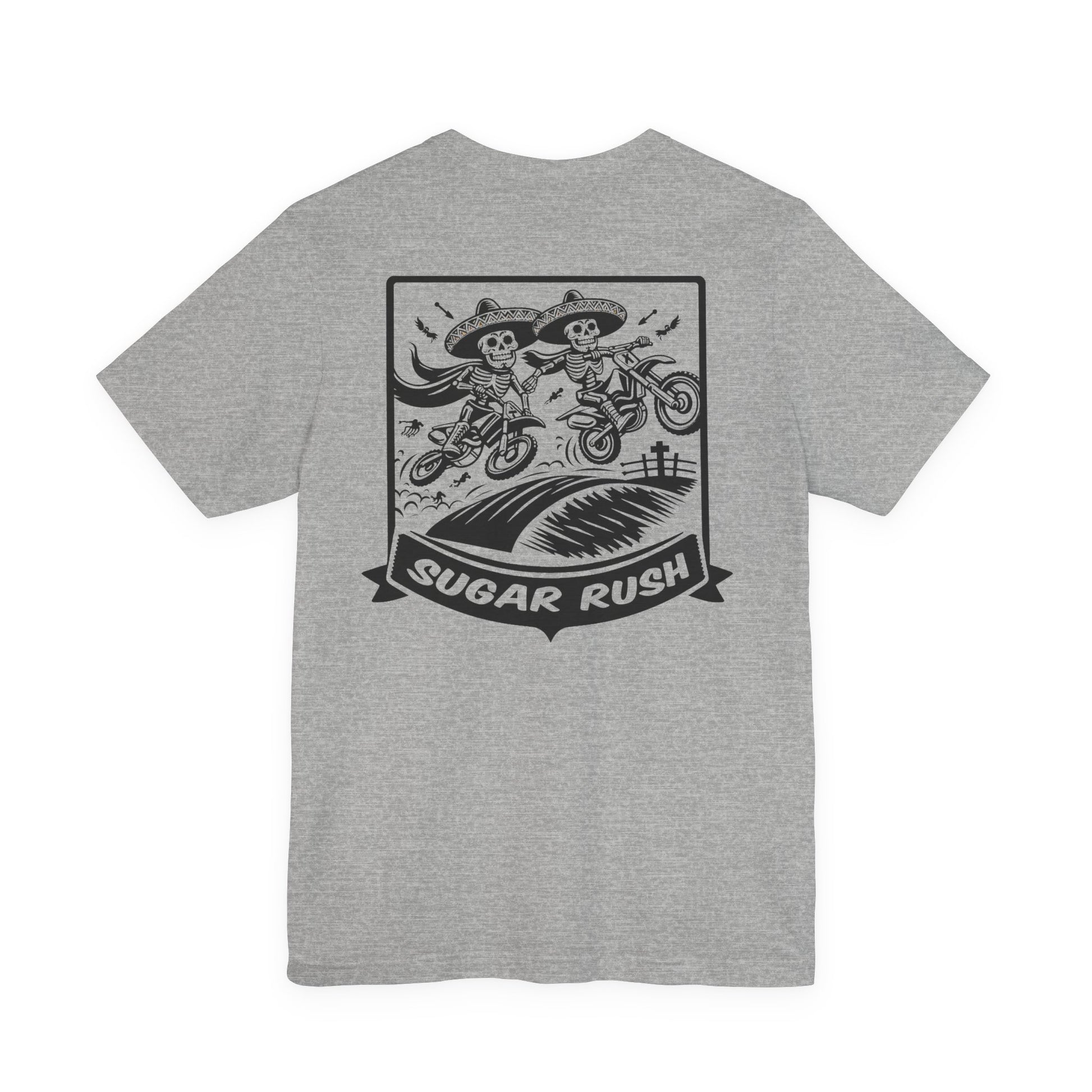 Motorcycle | Racing | Sugar Skull T-Shirt | Skeleton Shirt | Sugar Skeleton