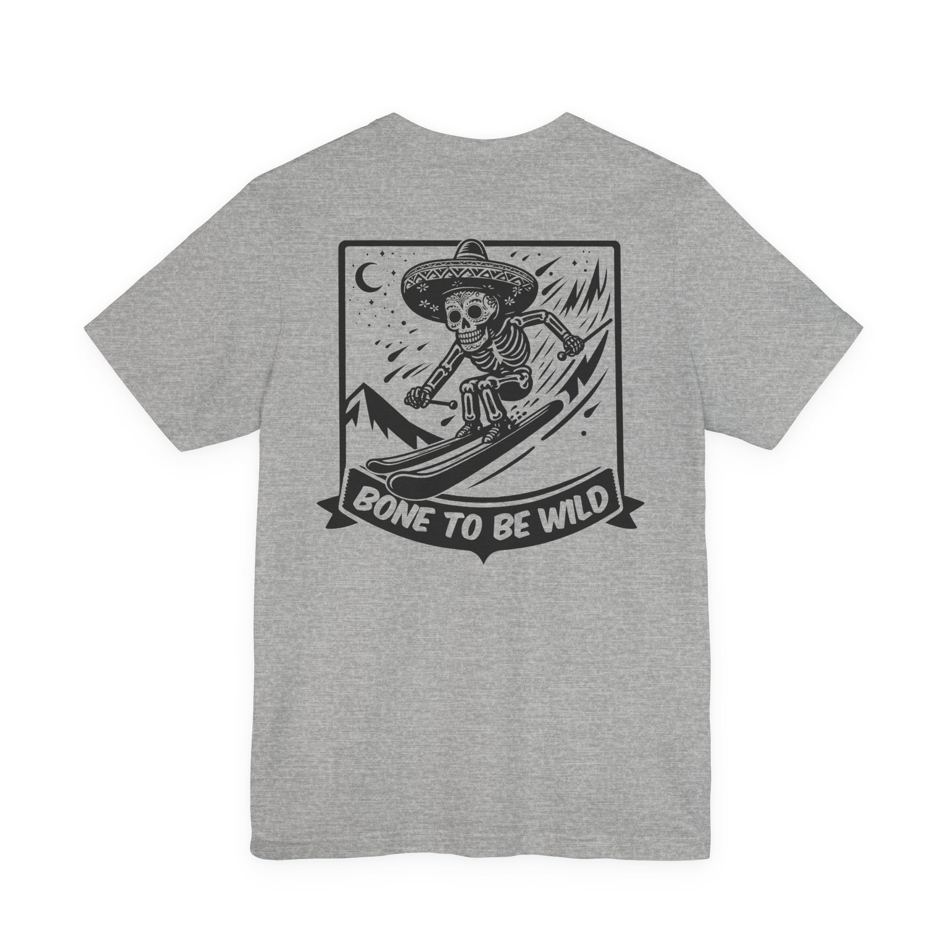 Skeleton Skiing | Skeleton Skiing T-Shirt | Action Sports | Skull Shirt | Funny