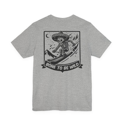 Skeleton Skiing | Skeleton Skiing T-Shirt | Action Sports | Skull Shirt | Funny