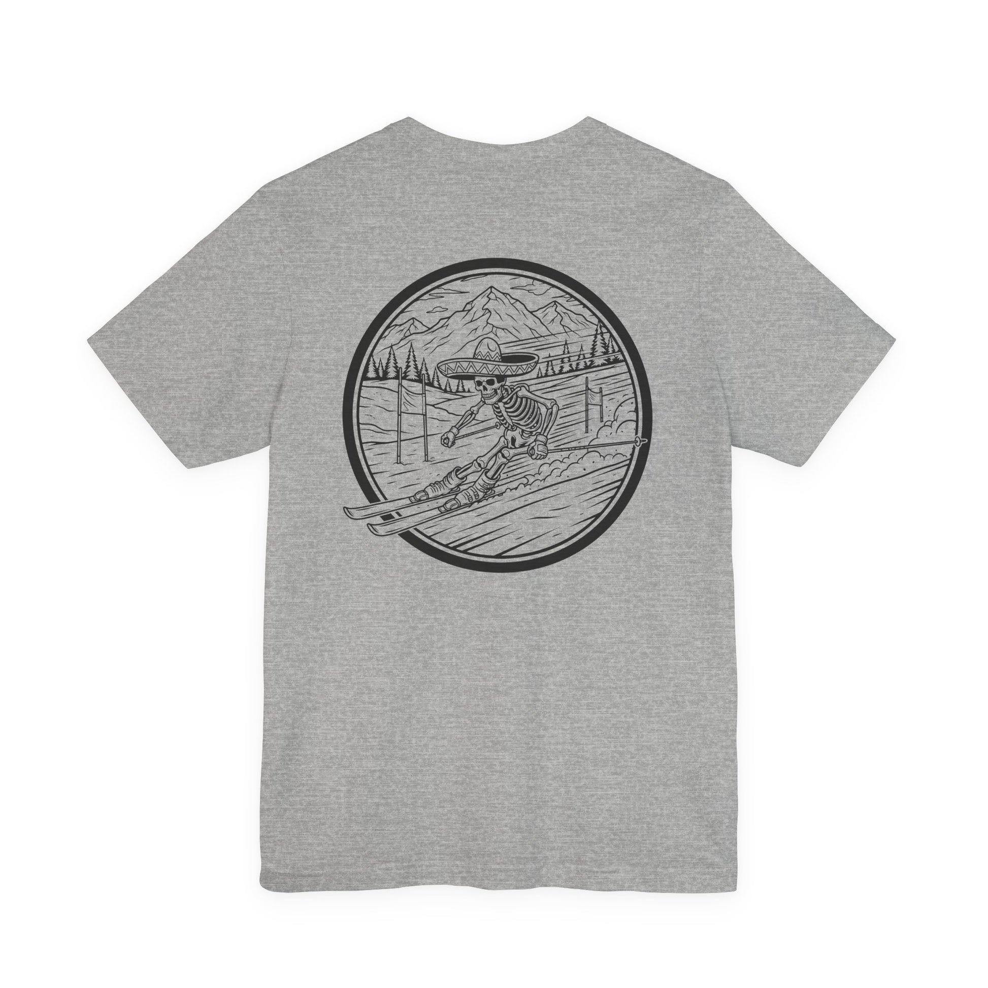 Skiing Skeleton T-Shirt | Skeleton Skiing Shirt | Skull T-Shirt | Skeleton Shirt | Funny