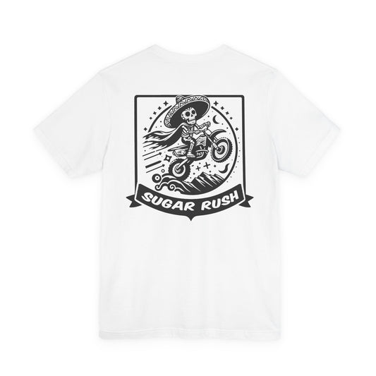 Motorcycle | Racing | Sugar Skull T-Shirt | Skeleton Shirt | Sugar Skeleton