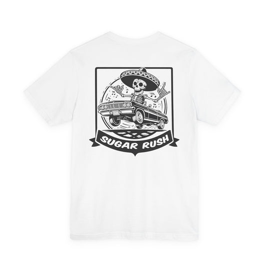 Classic Car | Low Rider | Racing | Sugar Skull T-Shirt | Skeleton Shirt | Sugar Skeleton | Funny