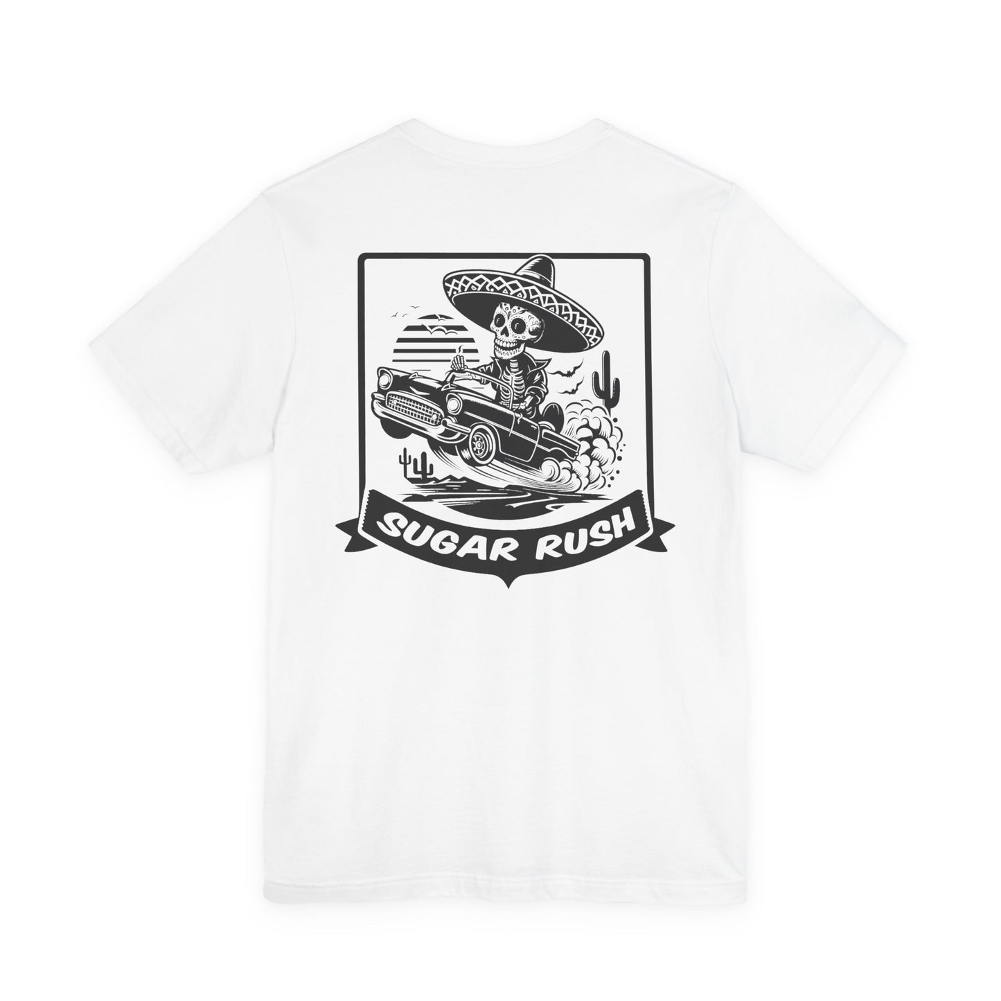 Classic Car | Low Rider | Racing | Sugar Skull T-Shirt | Skeleton Shirt | Sugar Skeleton | Funny