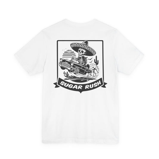 Classic Car | Low Rider | Racing | Sugar Skull T-Shirt | Skeleton Shirt | Sugar Skeleton | Funny