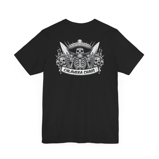 Calavera Chaos II - Sugar Skull T-Shirt - Bone To Be Wild Collection