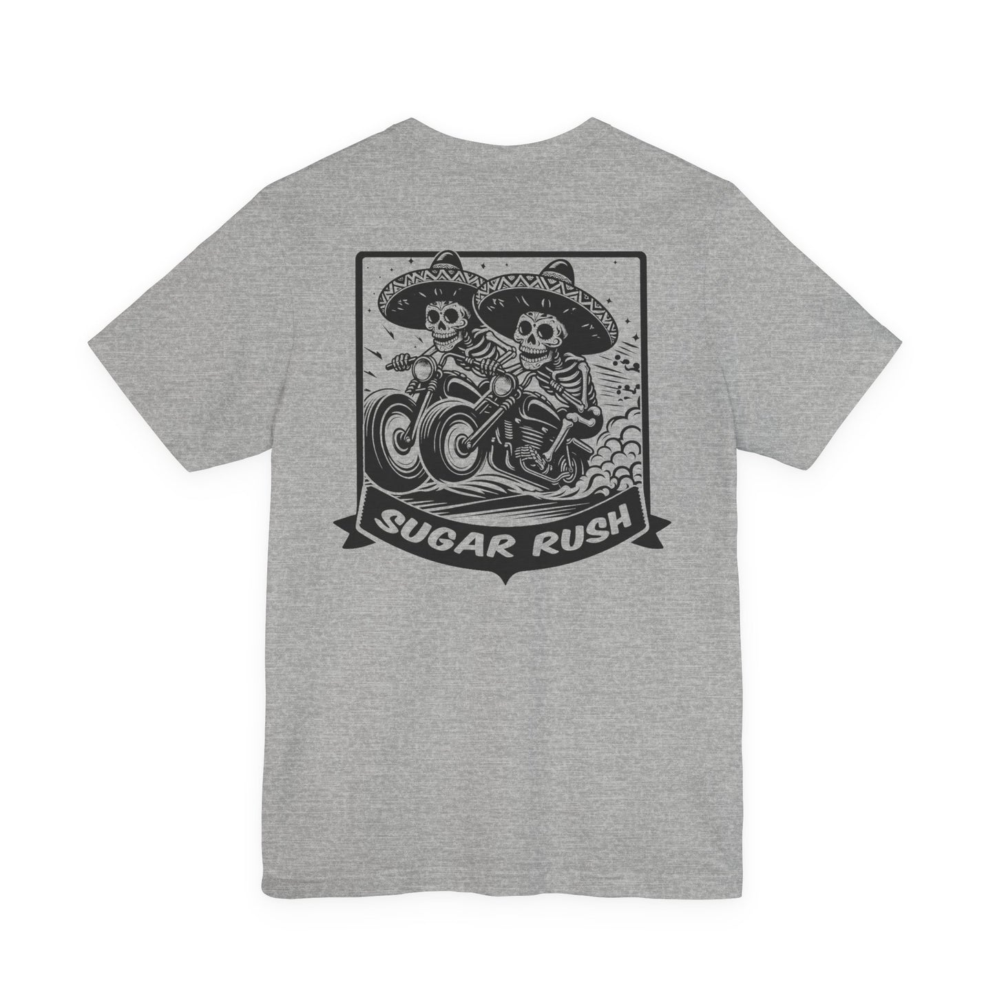 Motorcycle | Racing | Sugar Skull T-Shirt | Skeleton Shirt | Sugar Skeleton