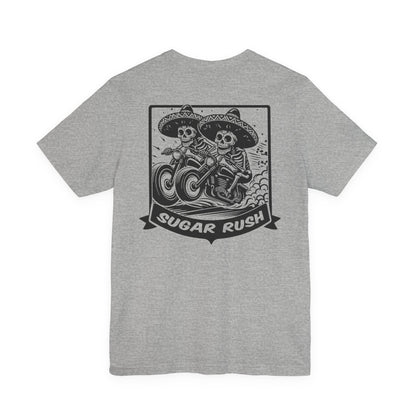 Motorcycle | Racing | Sugar Skull T-Shirt | Skeleton Shirt | Sugar Skeleton