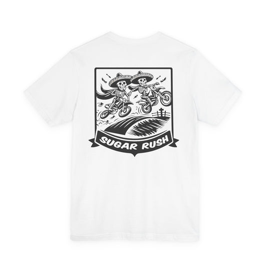Motorcycle | Racing | Sugar Skull T-Shirt | Skeleton Shirt | Sugar Skeleton