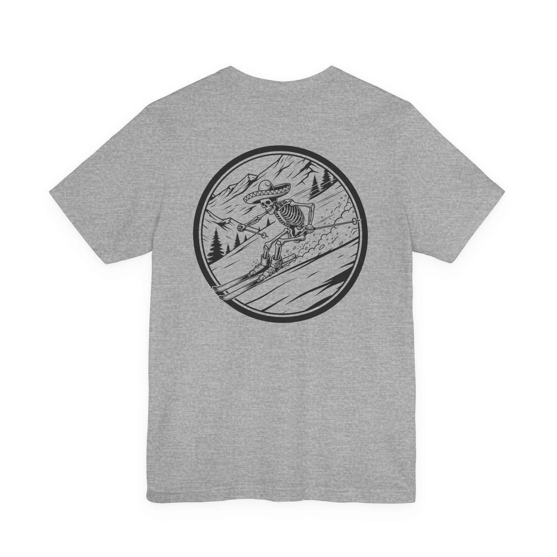 Skiing Skeleton T-Shirt | Skeleton Skiing Shirt | Skull T-Shirt | Skeleton Shirt | Funny